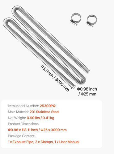 Vevor Exhaust Spiral