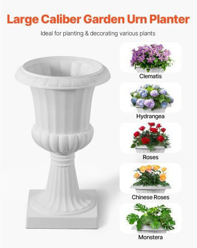Vevor Planter Box Plastic White Vevor Planter Box Plastic White