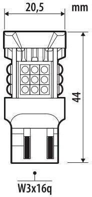 Lampa Λάμπα Αυτοκινήτου Pro-User Series T20 / W21/5W Canbus LED 6500K Ψυχρό Λευκό 12-24V