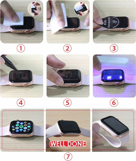Стъкло Uv Защитен екран за Apple Watch 45 мм 1бр EDA002257402