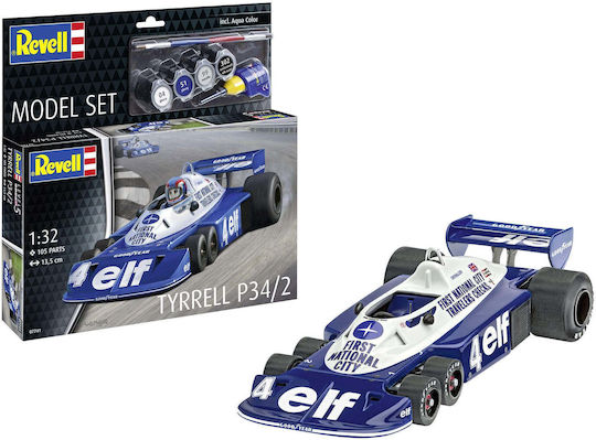 Revell Tyrrell P34/2 6-Rädriges Auto Modellbausatz 1:32 Kunststoff 13,5 cm