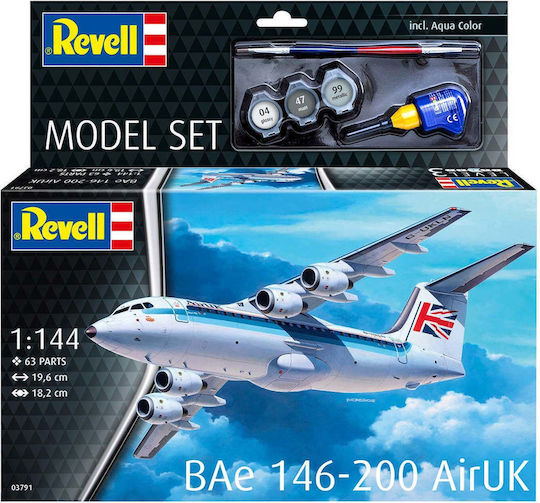 Revell Bae 146-200 Rj85 Model Airplane Kit Civil 63 Pieces Fine Details