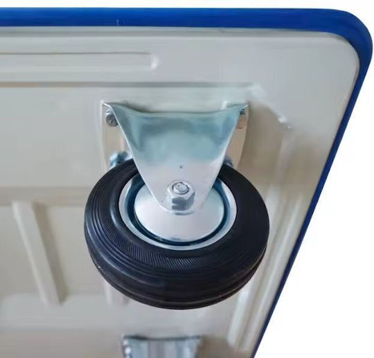 Lean Toys Plattformwagen Folding for Load Weight up to 300kg in Blau Color