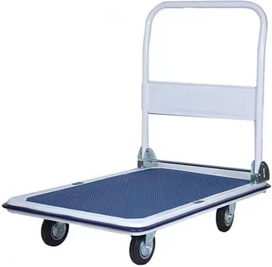 Lean Toys Plattformwagen Folding for Load Weight up to 300kg in Blau Color