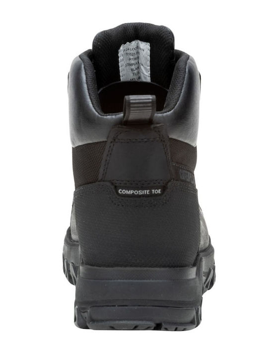 CAT Threshold Waterproof Boots Safety Black S7L with Certification FO , HRO,SR