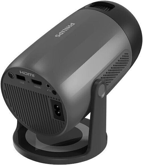 Philips NeoPix 150 Mini Projektor LCD Full HD LED-Lampe mit Wi-Fi und Eingebauten Lautsprechern Gray