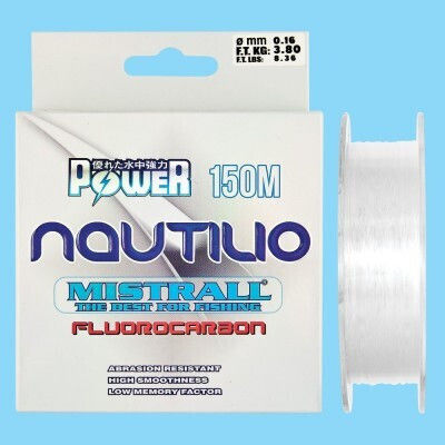 Mistrall Nautilio Nylon Monofilament 150 M Acoperire Fluorocarbon Invizibil în Apă