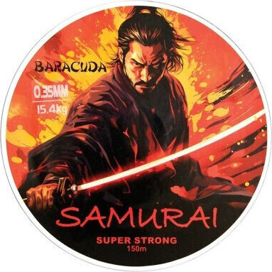 Nylon Monofilament Baracuda Samurai 150 M Black Colour