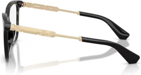 Burberry Women's Acetate Prescription Eyeglass Frame Black BE2441U 3001