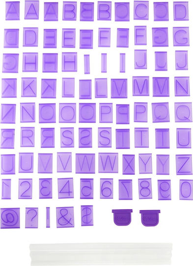 Buchstaben / Zahlen Druckset 88 Stück Wilton