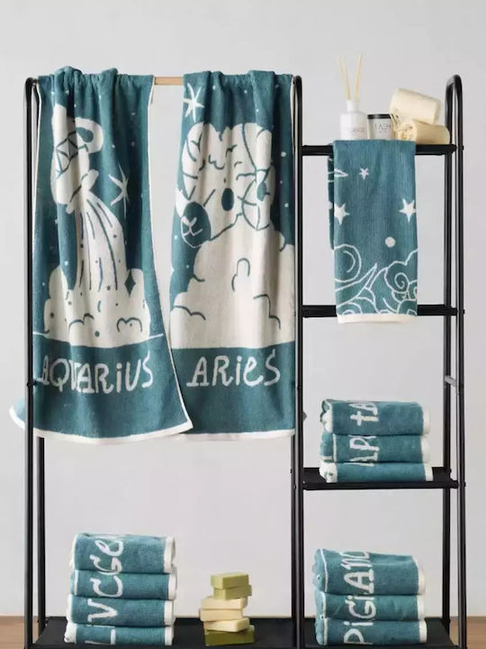 Kentia Facecloth Zodiac 50x90cm Scorpio 2 Pieces Weight 500gsm