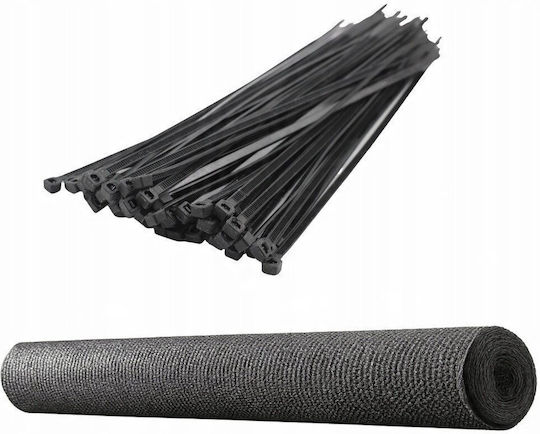 Lean Toys Мрежа за сянка Сив на Ролка 1.5x25m 140гр/кв.м