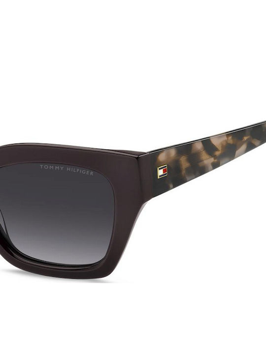 Tommy Hilfiger Ochelari de soare Burgundy cu Cadru & Gri Lentilă Tommy Hilfiger Ochelari de soare Burgundy cu Cadru & Gri Lentilă