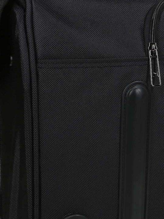 Airtex Paris Cabin Travel Suitcase Black with 4 Wheels Height 50cm
