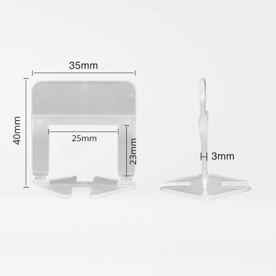 Tile Levelling Spacer 3mm Thickness 95 Pieces