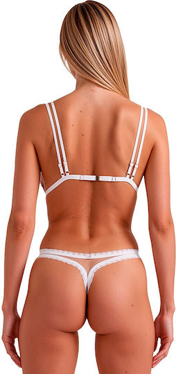 Passion Belissana Bra + Thong Set White