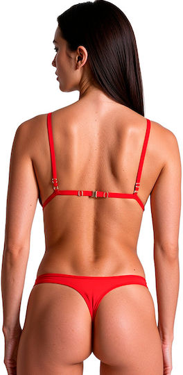 Passion Anuvera Bra + Thong Set Fire Brick
