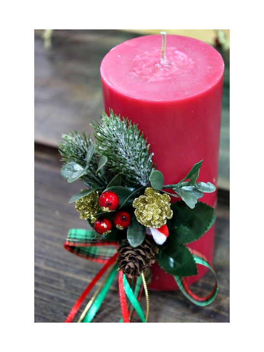 Wrapped Red Aromatic Candle 6.5*15cm 97125