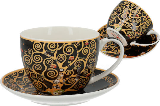 Cup Saucer G Klimt Tree Life Carmani