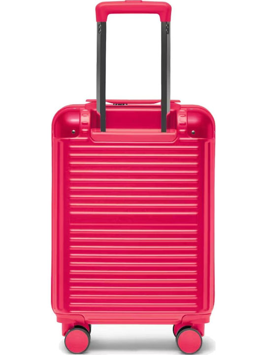 Puccini Dallas Cabin Hard Red Suitcase with 4 Wheels Height 54cm