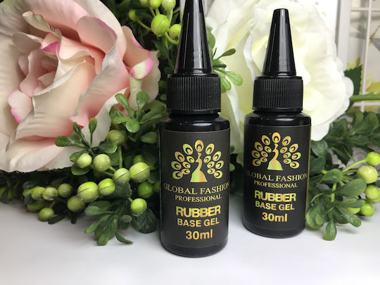 Global Fashion Base Coat / Top Coat για Απλά Βερνίκια Rubber 30ml