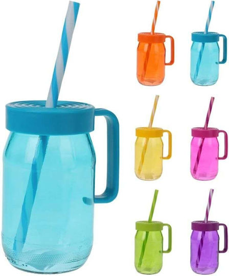 Set 6 Pahare Koopman Pentru Limonadă Sticlă 7x12 Cm 370 Ml Multicolore