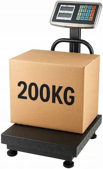 Lean Toys Elektronisch Balkenwaage mit Säule mit einer Wiegekapazität von 200kg und einer Unterteilung von 20gr