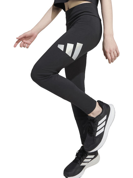 Kinder Leggings Sport Lang Schwarz Glam