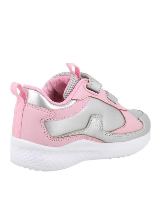 Kids Sneakers with Scratch & Lights Silver
