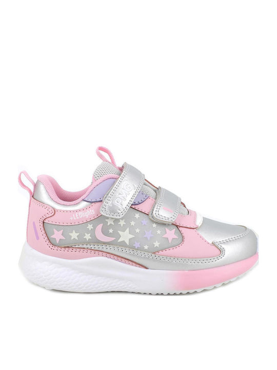 Kids Sneakers with Scratch & Lights Silver