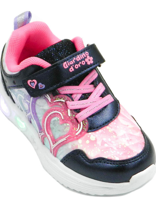 Παιδικά Sneakers με Φωτάκια Μπλε
