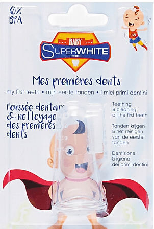 Superwhite Бебешка Четка За Зъби За Пръст За 0м+ Прозрачна