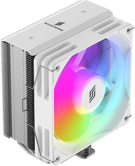 Silentware Bora CPU Cooling Fan with RGB for AM4/AM5/1200/115x/1700 Socket White