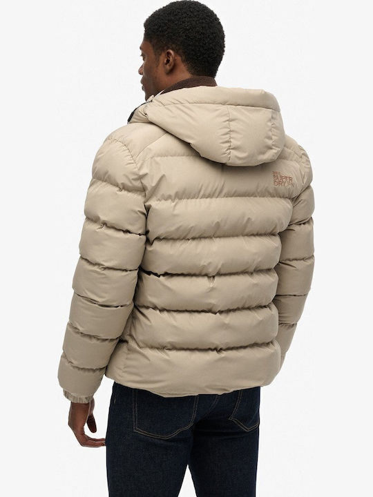 Χειμωνιάτικο Μπουφάν Puffer Twig Beige
