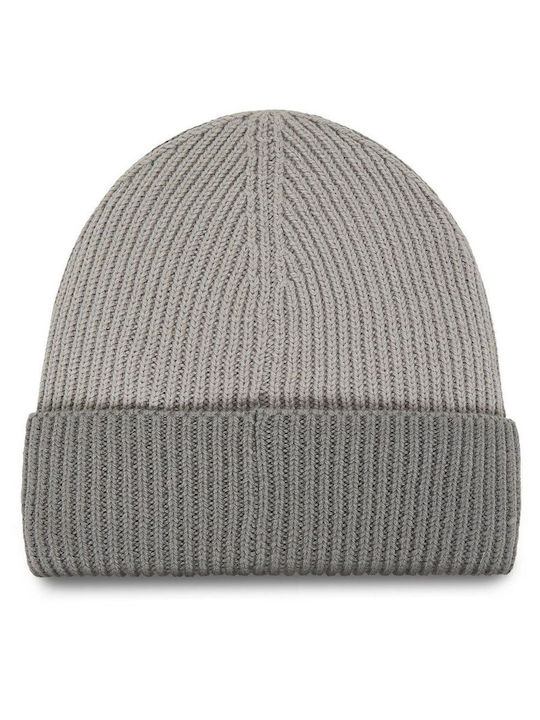 Patch Beanie Männer Beanie mit Rippstrick in Gray Farbe