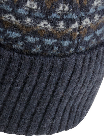 Beanie Beanie Knitted in Navy Blue color