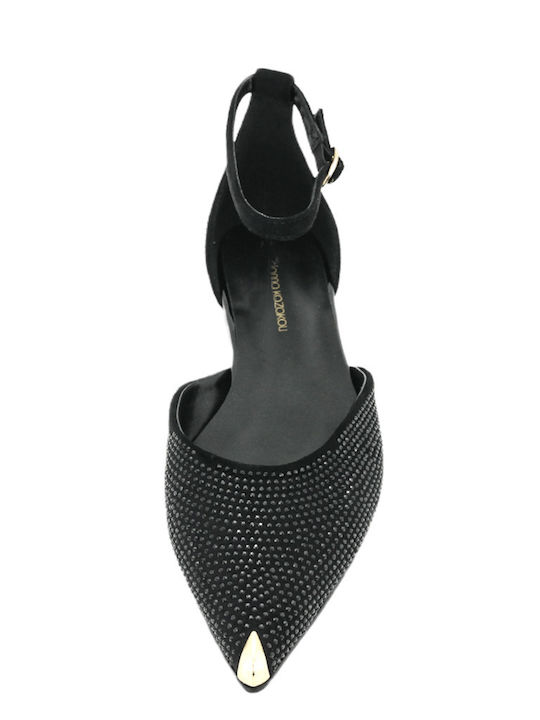 Rudzie Suede Women's Ballerina Shoes Black