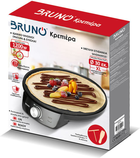 Bruno Crepe Maker 30cm Black 1200W