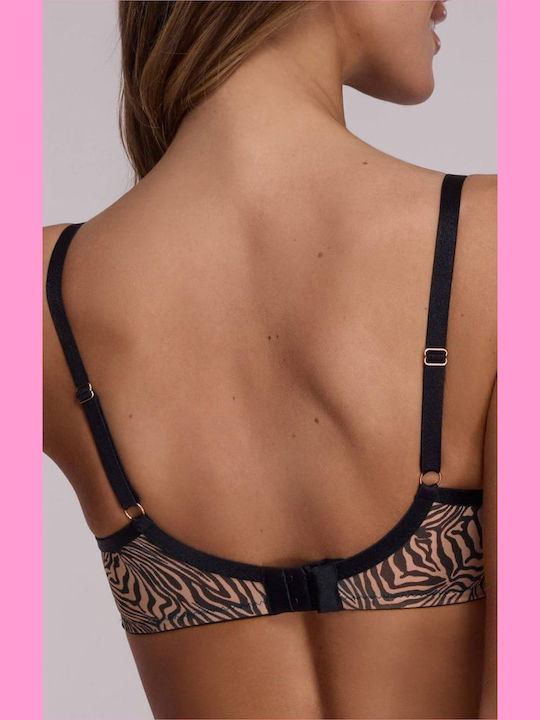 Bra without Padding Underwire Black