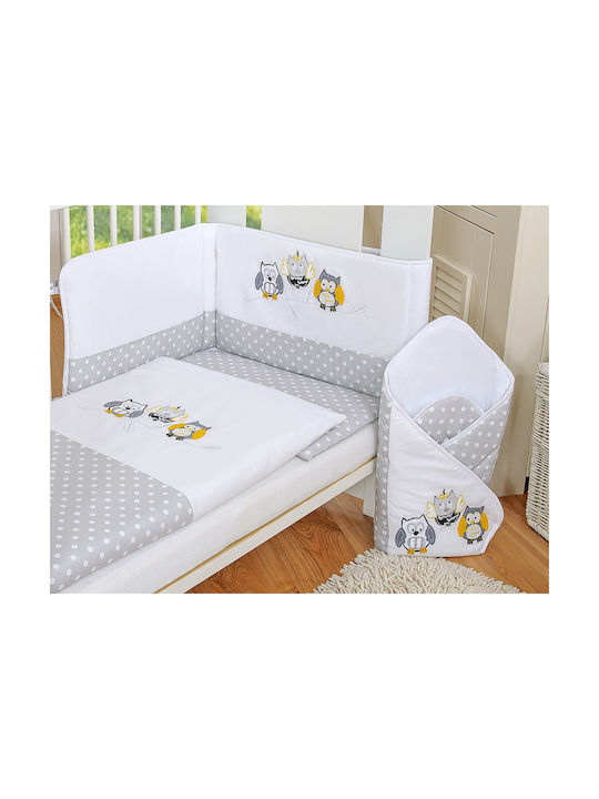 My Sweet Baby Σετ Παιδική Παπλωματοθήκη Μονή Gray, Yellow