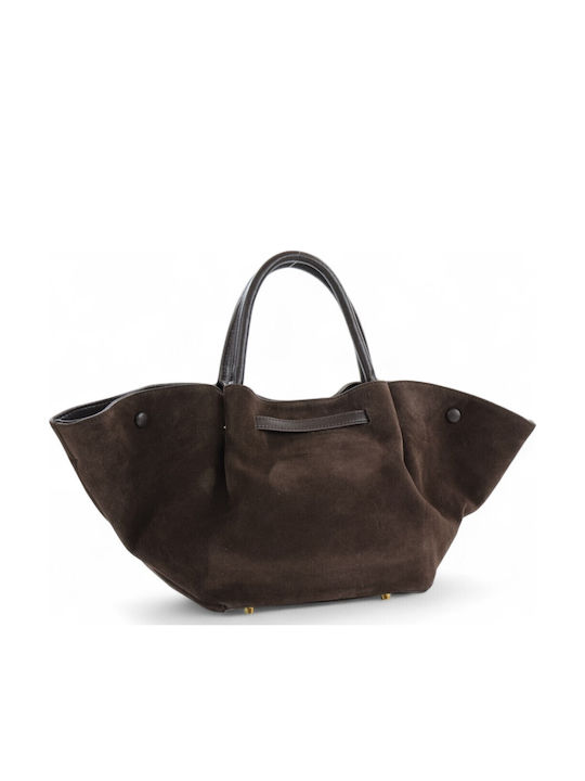 Leather Women's Bag Tote Handbag Brown