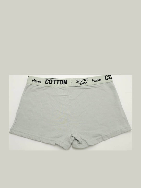 Boxer Din Bumbac Pentru Femei Verde Mentă