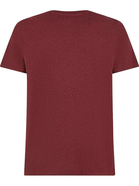 Tommy Hilfiger Neck T-Shirt Burgundy