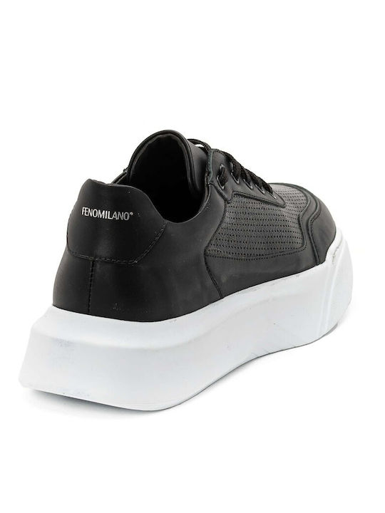 Ανδρικά Flatforms Sneakers Μαύρα