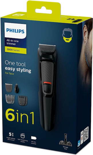 Philips Multigroom Series 3000 Rechargeable Hair Clipper Black MG3711/15