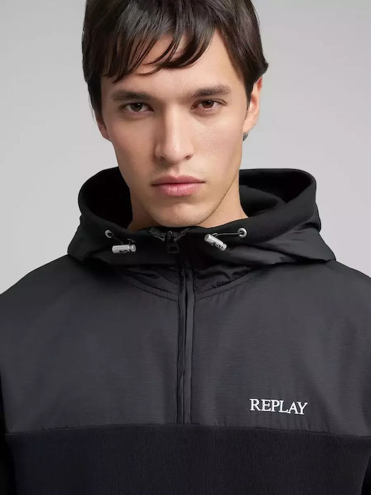 Sweatshirt with Hood Black