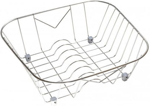 Sanitec Nr. 4 Abtropfkorb Inox Silber 39x29cm