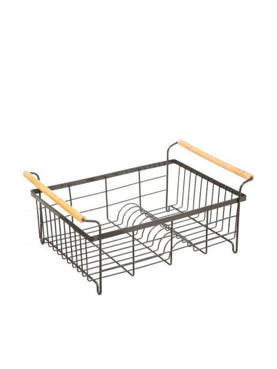 5Five Geschirrabtropfer & Abtropfgitter Inox Schwarz 43x32x43cm
