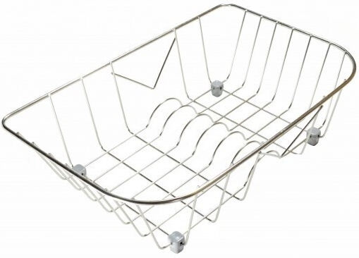 Sanitec Νο6 Στραγγιστήρι Γούρνας Inox Ασημί 36x32cm