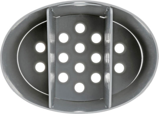 5Five Plastic Blue Cutlery Drainer 14x14x10.8cm